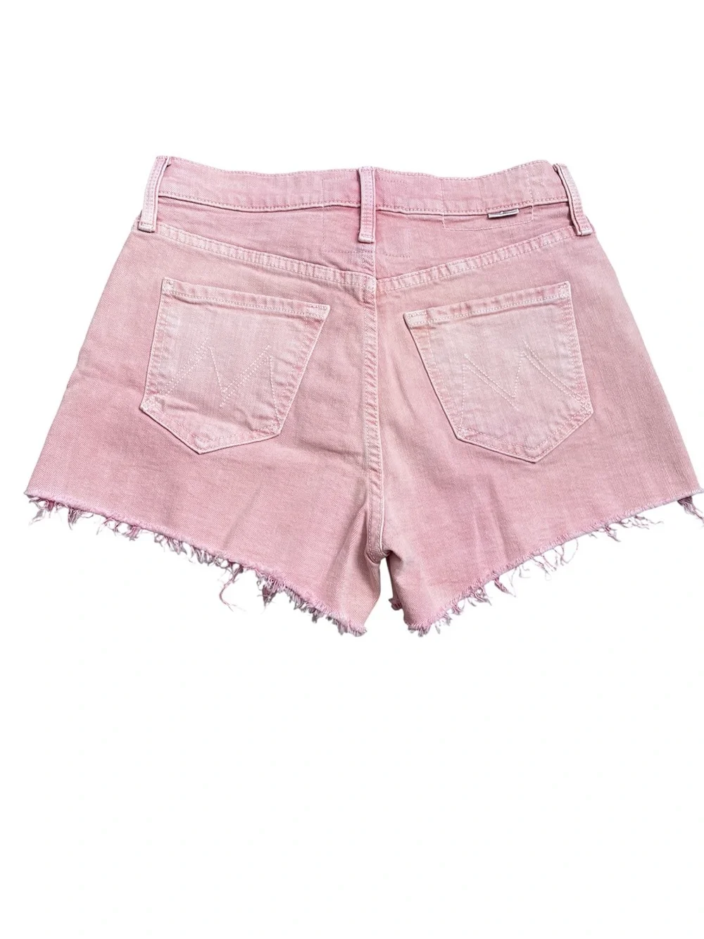 Mother Superior tomcat kick fray Jean shorts. Button fly.